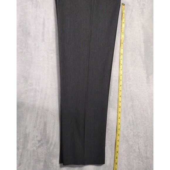 Trousers Dress Pants Stretch Wide Careers Grey Side Zipper Size 10 Talbots - Picture 10 of 11